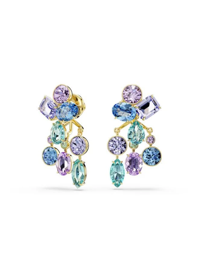 Gema Gold Tone Plated Ear Jacket Pierced Earrings